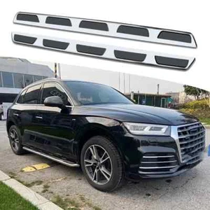 2PCS Side Steps Nerf Bars Running Boards Fits For Audi Q5 2018-2024 Aluminium - Picture 1 of 6