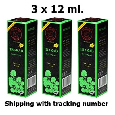 3x TRARAD Natural Herb Spray Sex Delay Men Premature Ejaculation Prolonged 12 ml - Image 1 of 4