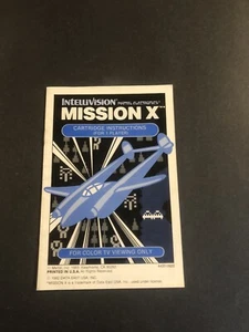 intellivision mission x manual - Imagen 1 de 4