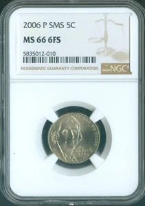 2006 P Jefferson Nickel 5C NGC MS68 FS SMS Quality - Picture 1 of 2