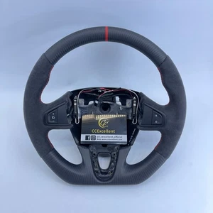 For real matte carbon fiber steering wheel Renault Fluence ZE Megane 3 Scenic3 - Picture 1 of 9