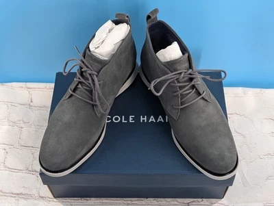 Cole Haan C25586 Para hombres Grand Evolution Chukka Gamuza Gris 10M Nuevo en Caja* Foto 1 de 4