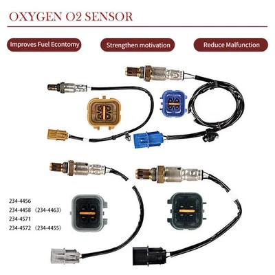 Juego de 4 sensores de oxígeno para Hyundai Santa Fe 3,3 L V6 2013 2014 2015 2016-2018 Foto 1 de 4