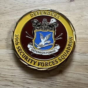 USAF Defenders 39th Security Forces Squadron Challenge Coin. Rare - Picture 1 of 12