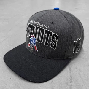 New England Patriots Mitchell & Ness Snapback Grey 2011 NFL Vintage Patch Wool - Picture 1 of 6