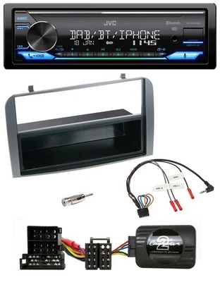 JVC Bluetooth DAB USB Lenkrad Autoradio für Alfa 147 GT anthrazit Ablage - Bild 1 von 4