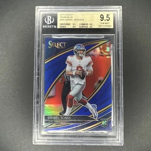 Daniel Jones 2019 Select Prizm Blue #205 #70/75 BGS 9.5 Gem Mint - Picture 1 of 2