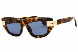 PALM ANGELS CLAIRE PERI10ES25PLA0016045 Sunglasses Havana Frame Blue Lenses 53mm - Picture 1 of 4