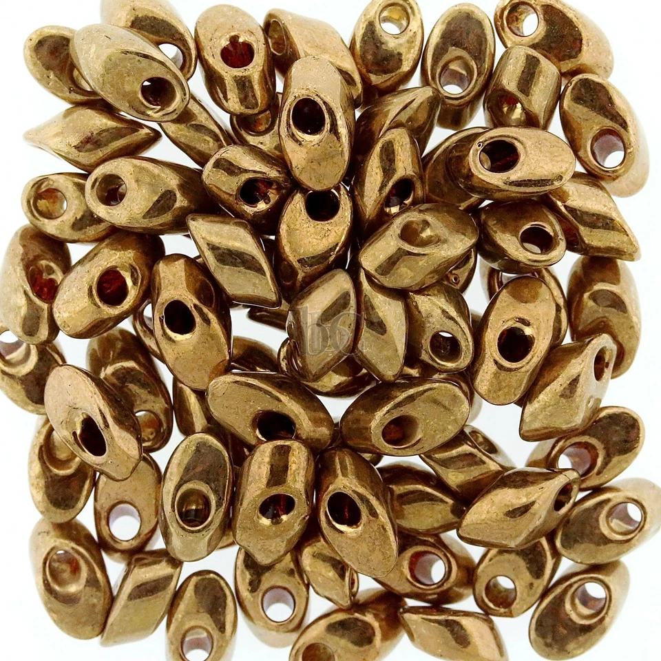 Cuentas largas Miyuki Magatama, bronce claro metálico # 457L ~ 8,5 gramos Foto 1 de 1