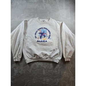 Vintage Sweatshirt Womens L 2001 Special Olympics Winter Games Alaska Y2K *Read - Picture 1 of 16
