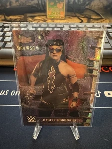 2025 Topps Chrome WWE Cactus Jack Raquel Rodriguez Purple Refractor /250 - Picture 1 of 2