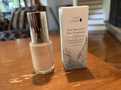 100% Pure Fruit Pigmented Water Foundation Warm 1.0 Fair Peach 1oz NEW Sealed - Image 1 of 4