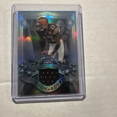 2007 Bowman Sterling Veteran Relics Refractor /199 Braylon Edwards #BSVR-BE - Image 1 of 4