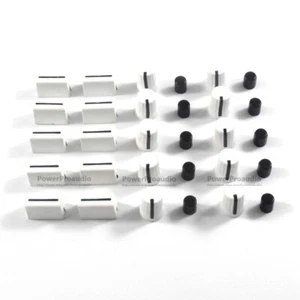 10 Rotary Knob+10 PCS Fader Cap For Rane Mixer TTM 57 61 62 64 68 (White ) - Picture 1 of 4