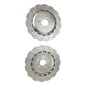 New 4G8615601E Rear Disc Brake Rotors Pair for Audi RS7 Models 2014-2018 - Bild 1 von 12