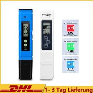 Digital Tester PH+TDS EC Wassertest Meter Messgerät Leitwertmessgerät 0-9990ppm - Bild 1 von 18