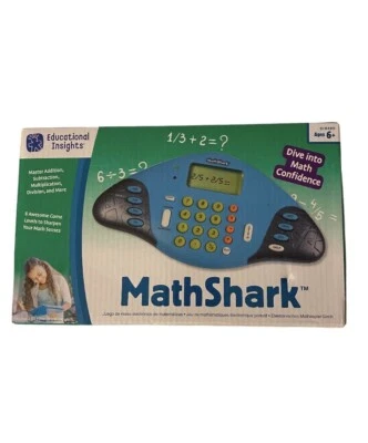 Math Education Game Educational Insights MathShark Electronic Toy NIB - Image 1 of 2