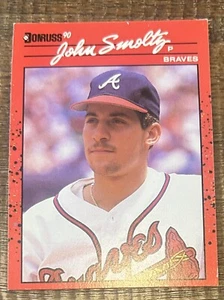 1990 Donruss John Smoltz Card #121 HOF Atlanta Braves RHP - Picture 1 of 2