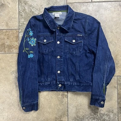 Chaqueta vaquera vintage Y2K Billabong mujer L denim camionero flor occidental Foto 1 de 4
