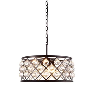 Urban Classic 1214 Madison 5-LT 20" Royal Pendant, Brown/Smoke - 1214D20MB-GT-RC - Picture 1 of 1