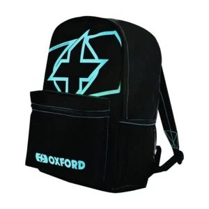 ZAINO PER MOTO X-RIDER ESSENTIAL BACK PACK - COLORE NERO/AZZURRO - Picture 1 of 1