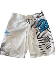 Pantaloncini da tavola Oneill bauli da surf da uomo 30 neri/blu/bianchi - Foto 1 di 4
