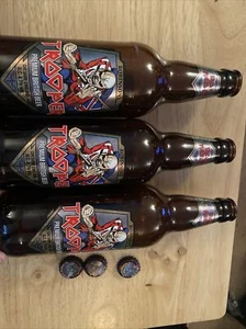 3 X Robinsons Trooper Empty Beer Bottles Iron Maiden With Tops - Picture 1 of 5