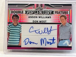 Hoja de metal Pop Century 2023 Anson Williams Don Most Auto #/15 Happy Days - Imagen 1 de 2