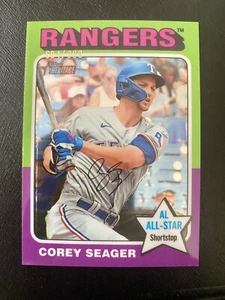 2024 Topps Heritage - Chrome #400 Corey Seager /999 - Picture 1 of 2