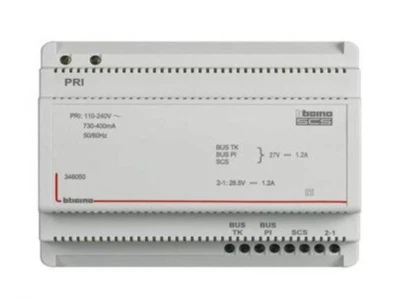 BTICINO 346050 ALIMENTATORE AUDIO VIDEOCITOFONO 2 FILI CON ADATTATORE