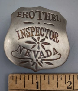 Brothel Inspector Nevada Novelty Badge - Picture 1 of 4