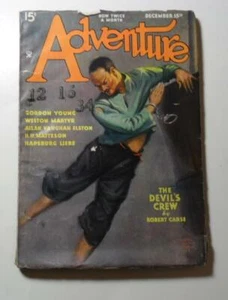 ADVENTURE PULP DEC 15 1934 ROBERT CARSE GORDON YOUNG ALLAN VAUGHAN ELSTON - Picture 1 of 4