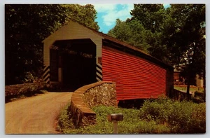 Postal saludos desde el puente cubierto Penna Dutch Country Wegner's Mill - Imagen 1 de 2