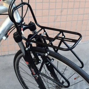 Bicycle Bike Front Pannier Rack 15KG Load Cycle Rack Brake Frame Luggage Shelf - Picture 1 of 10
