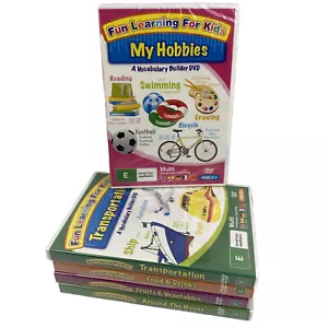 Fun Learning for Kids: Vocabulary Builder 5 DVD Collection Ages 2+ Region Free - Picture 1 of 13