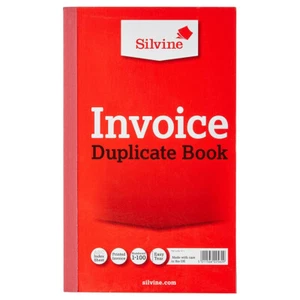 Silvine Dreifachrechnung Duplikat Buch 8""x5"" nummeriert 1-100 mit Indexblatt - Bild 1 von 5
