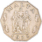 1041716 Coin Malta 50 Cents 1972 British Royal Mint Ef Copper Nickel K