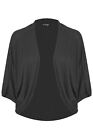 Womens Long Casual Batwing Ladies Jersey Bolero Cardigan Shrug Top Plus Sizes