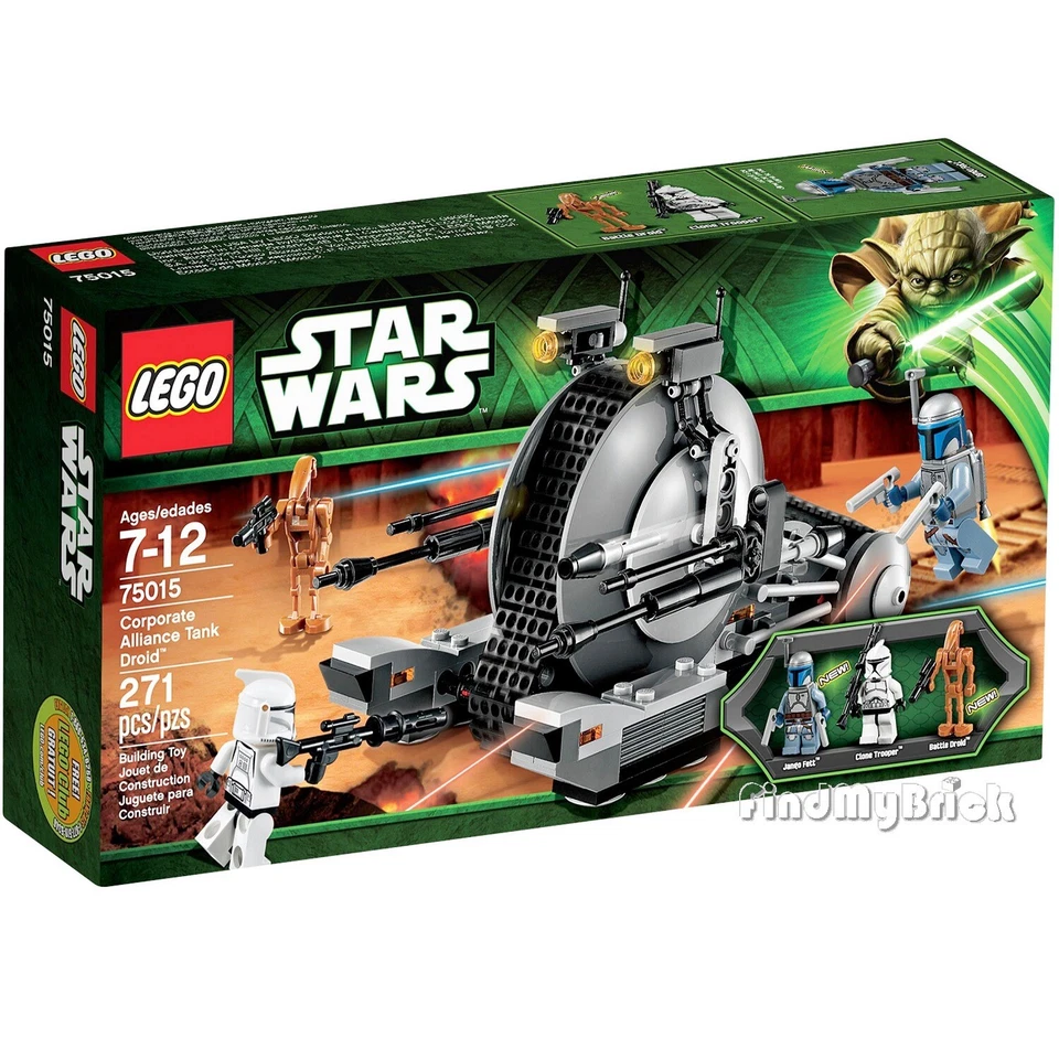 Lego Star Wars 75015 Alianza Corporativa Tanque Droide Jango Fett Battle Trooper NUEVO Foto 1 de 4