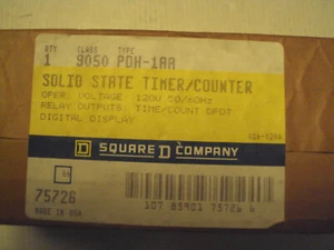 PDH-1AA class 9050 Sq. D solid state timer counter new; 120v 50/60hz relay out - Picture 1 of 4