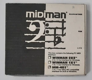 Midiman MM-401 MPU-401 8-bit ISA Midi-Interface (1995, retro, boxed, OVP) - Bild 1 von 9