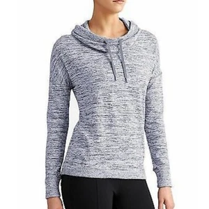 Athleta Techie Sweat Hoodie Heather Gray Pullover Active Size Small - Imagen 1 de 11