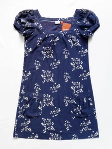 NWT ESPRIT Square Neckline Floral Puff Sleeve Silk Blend Dress + Pockets Size 2 - Picture 1 of 7