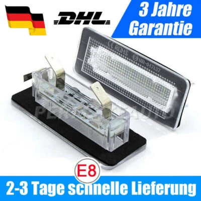 LED Kennzeichenbeleuchtung + E-Prüfzeichen Für Smart Fortwo Cabrio Coupe 450 451 - Bild 1 von 4