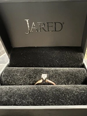 Diamond Solitaire Engagement Ring 1/5 ct tw Round 14K Yellow Gold (Jared) - Image 1 of 4