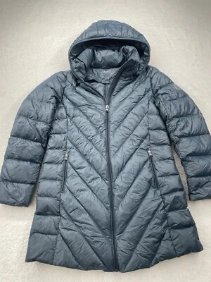 RALPH LAUREN Anorak Packable Hooded Puffer Lightweight Down Jacket Blue Large - Image 1 of 4