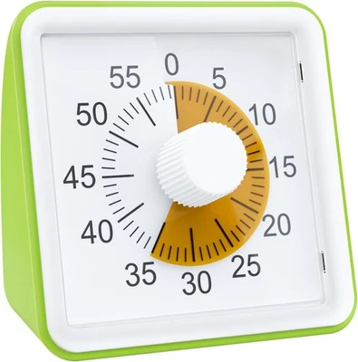 60Min Visual Timer for Kids Adults Autism ADHD Classroom Kitchen Cooking Office - Image 1 of 4