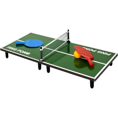 Jeu de ping-pong de table - Compacte - 1 table + 2 raquettes + balle - Tous âges - Photo 1/3