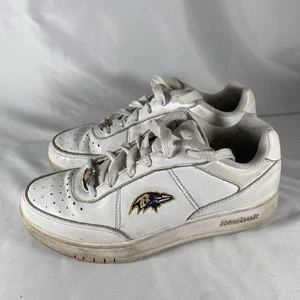 Zapatillas deportivas blancas vintage Reebok para mujer 6,5 NFL Ravens - Imagen 1 de 8