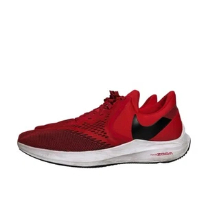 Nike Air Zoom Winflo 6 University Red Lace Up Running Sneakers Men’s Size 11.5 - Picture 1 of 12